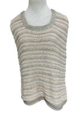 Wol Hide Sleeveless Knit Top Tan Beige NWT Size Small Medium